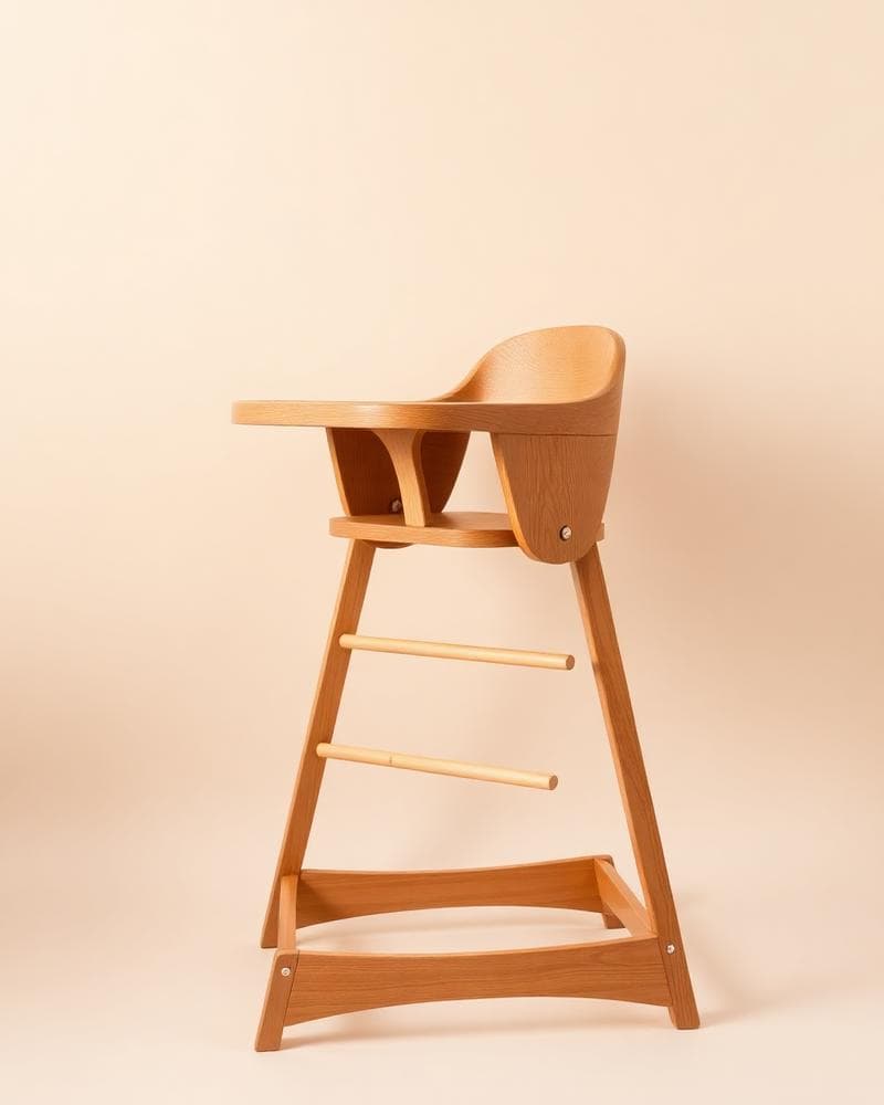 Wooden high chair